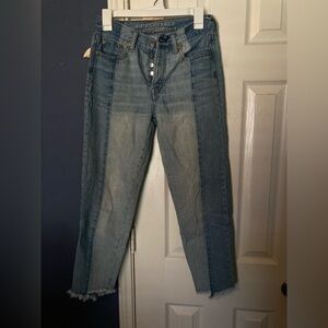 Women's Two Toned Blue Jeans